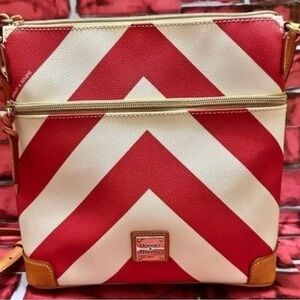 Dooney & Bourke Red and White Crossbody Bag